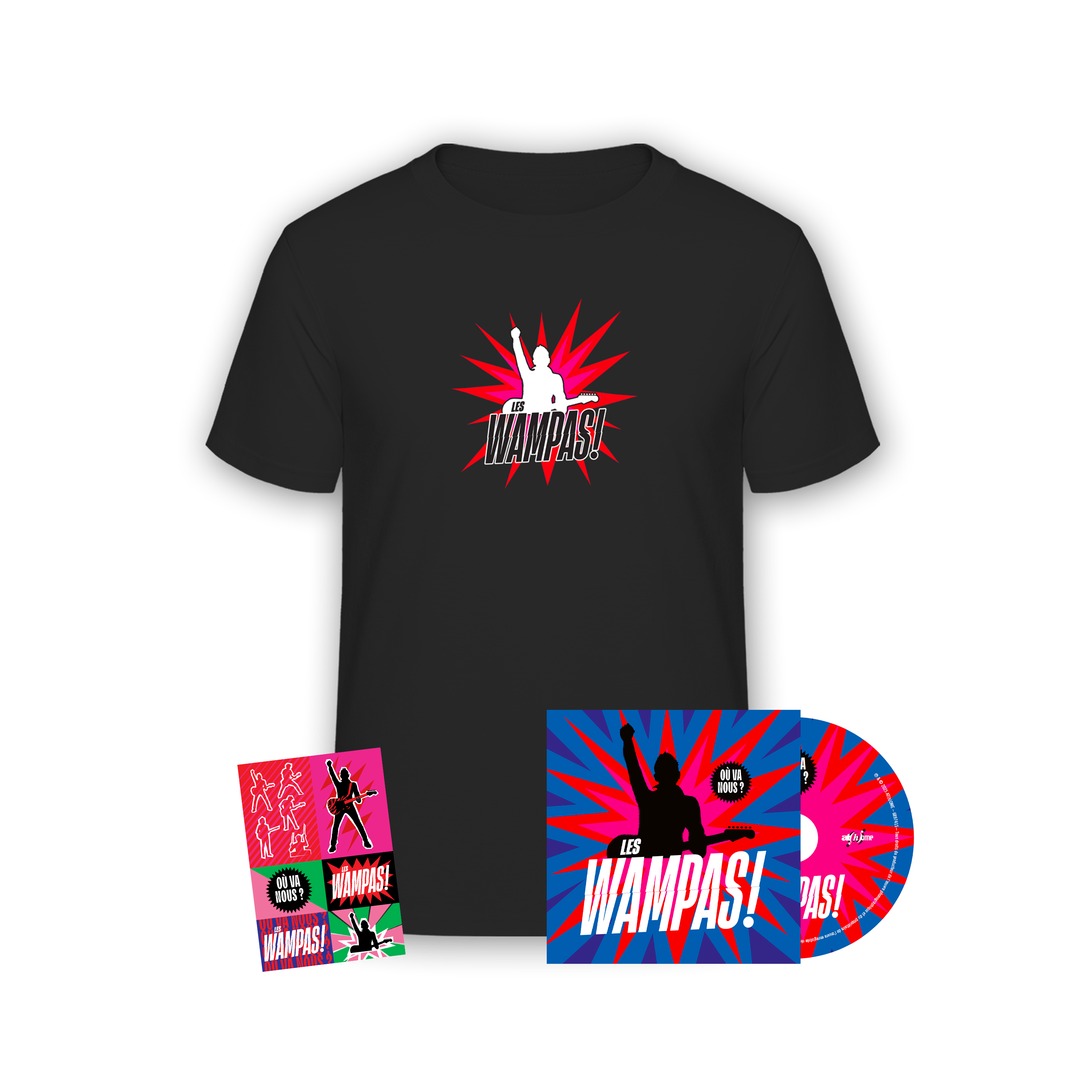 CD + T-shirt + Stickers “Où Va Nous ?“