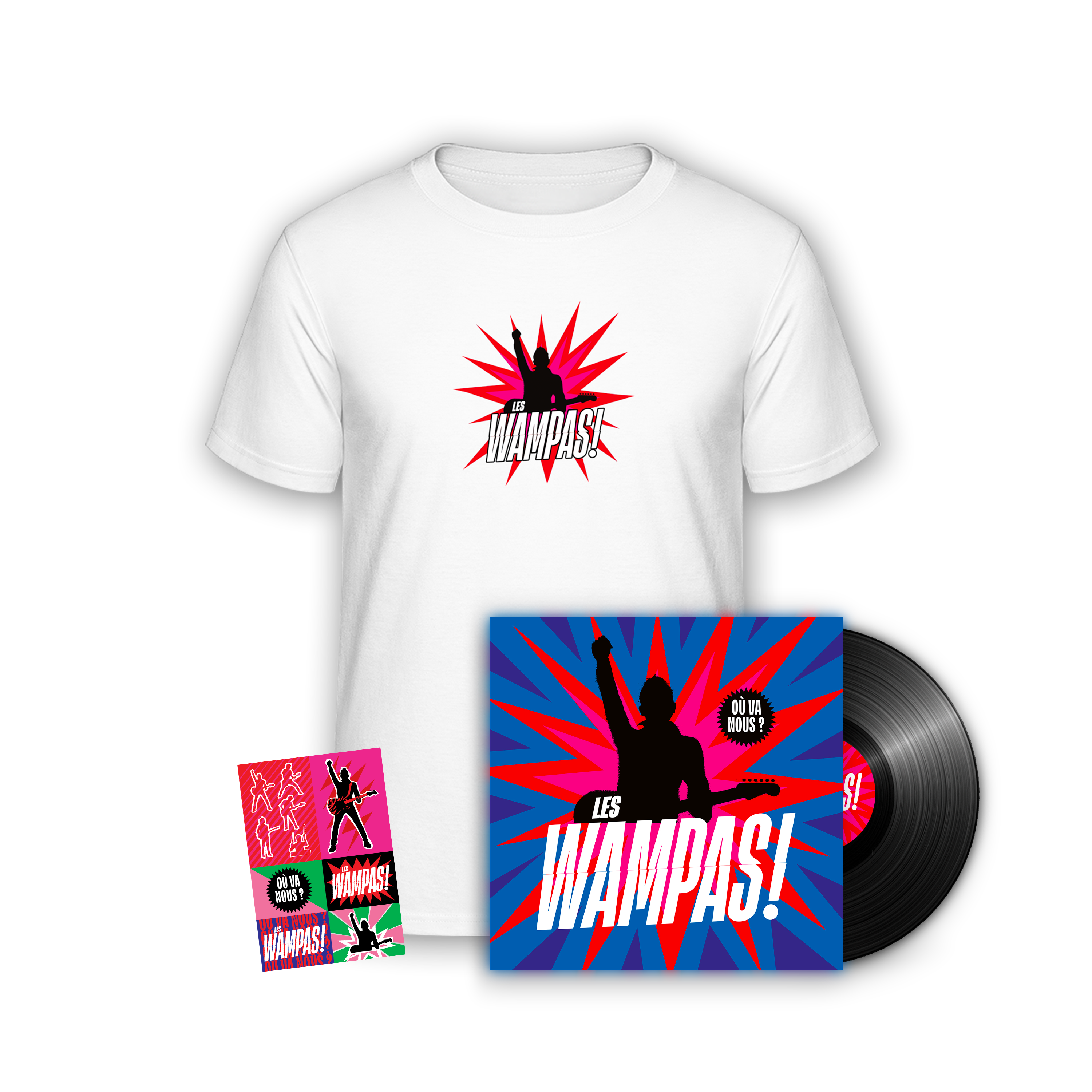 Vinyle + T-shirt + Stickers “Où Va Nous ?“